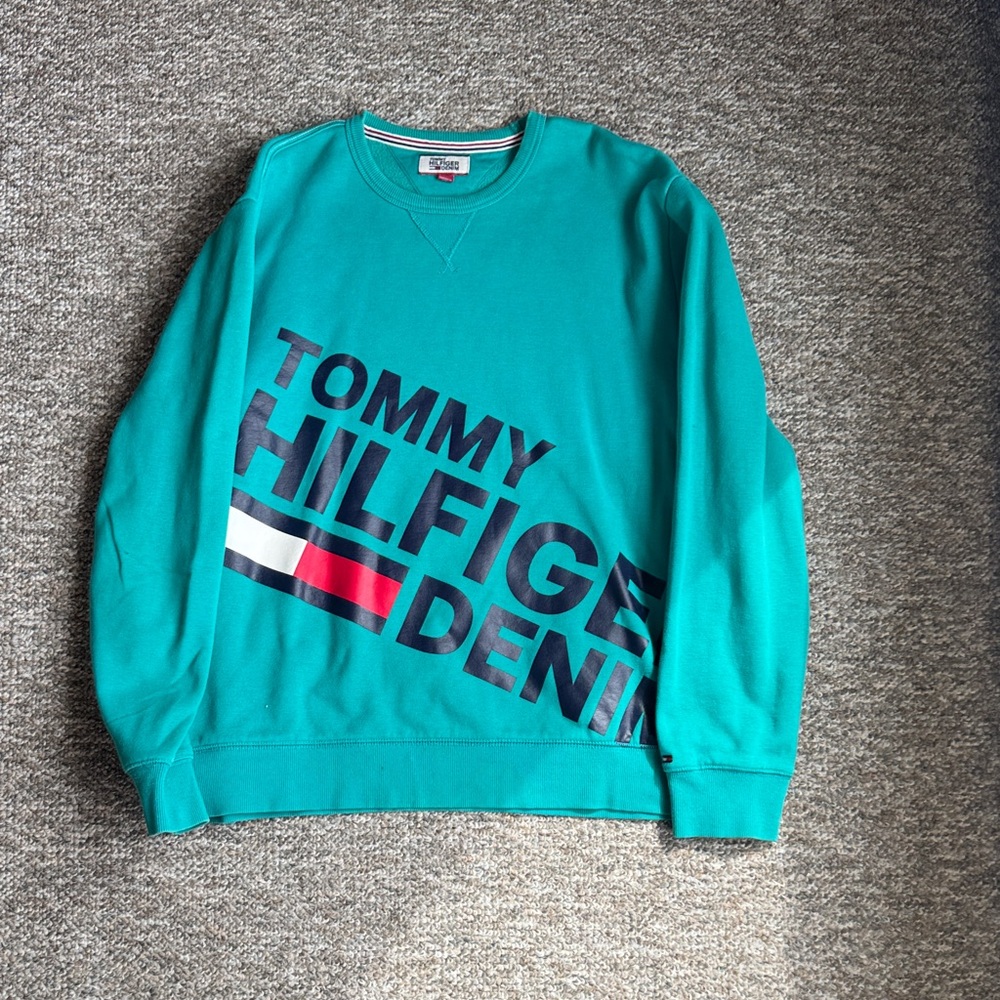 Tommy Hilfiger Aqua Crewneck Sweater for Men